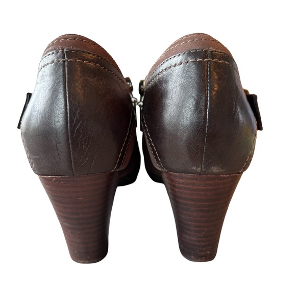 Clarks Artisan Women’s Leather Ankle Boots In Brown Size 10 - Picture 4 of 7